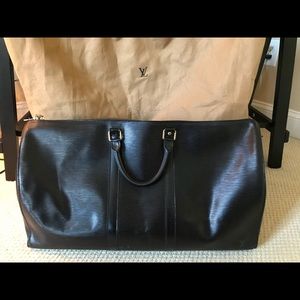 Louis Vuitton epi leather 55 duffle bag
